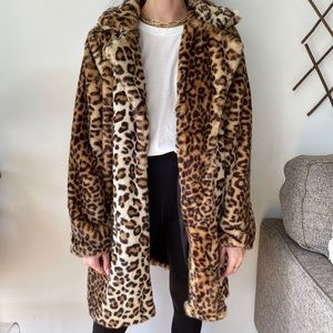 Blank NYC Leopard Coat